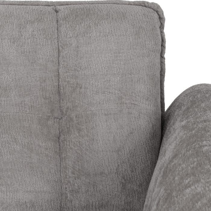Amalfi 2 Seater Sofa Grey Fabric - Image 3