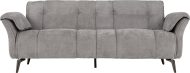 Amalfi 3 Seater Sofa Grey Fabric - Image 2