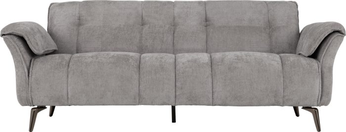 Amalfi 3 Seater Sofa Grey Fabric - Image 2