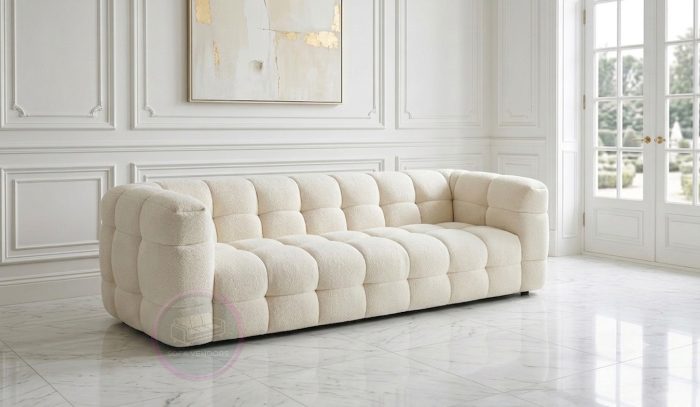 Martha Teddy Boucle 3 Seater Sofa - Image 2