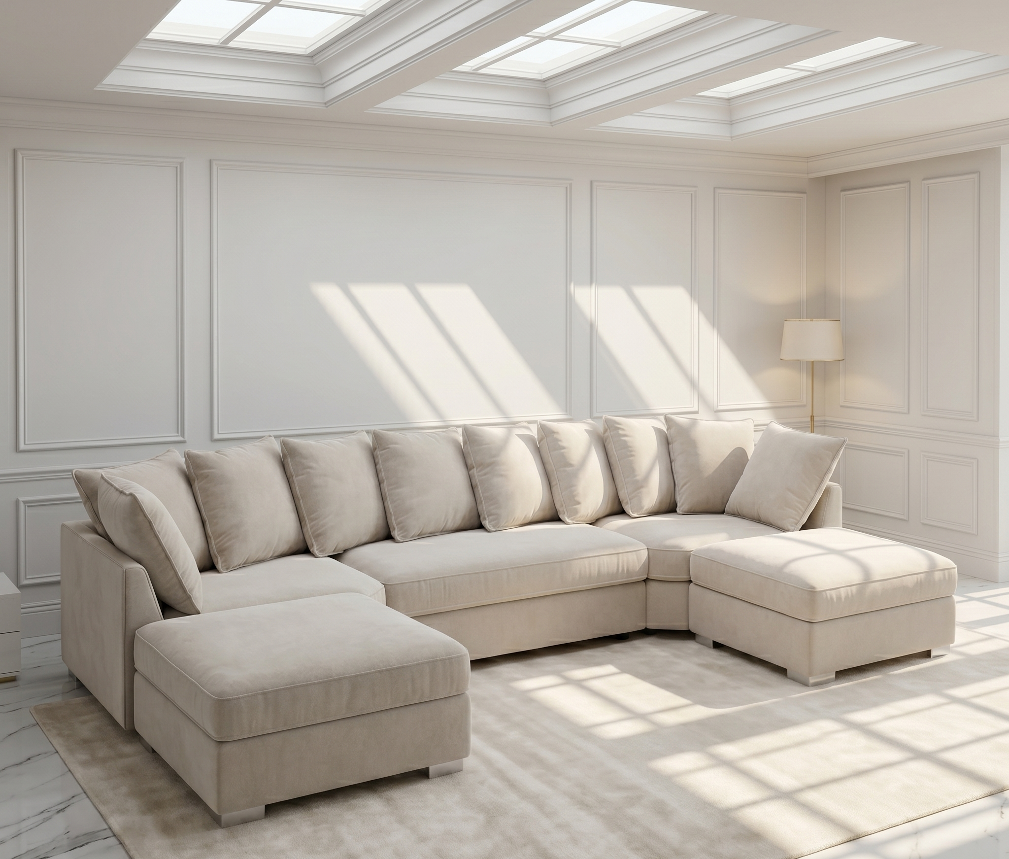 ushape side Bespoke U Shape Luxurious Sofa - Image 1