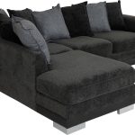 Elsa Left Hand Facing Corner Sofa - Dark Grey