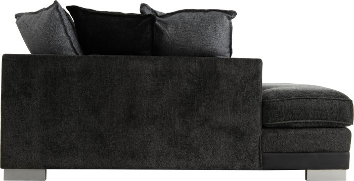 Elsa Left Hand Facing Corner Sofa - Dark Grey - Image 3