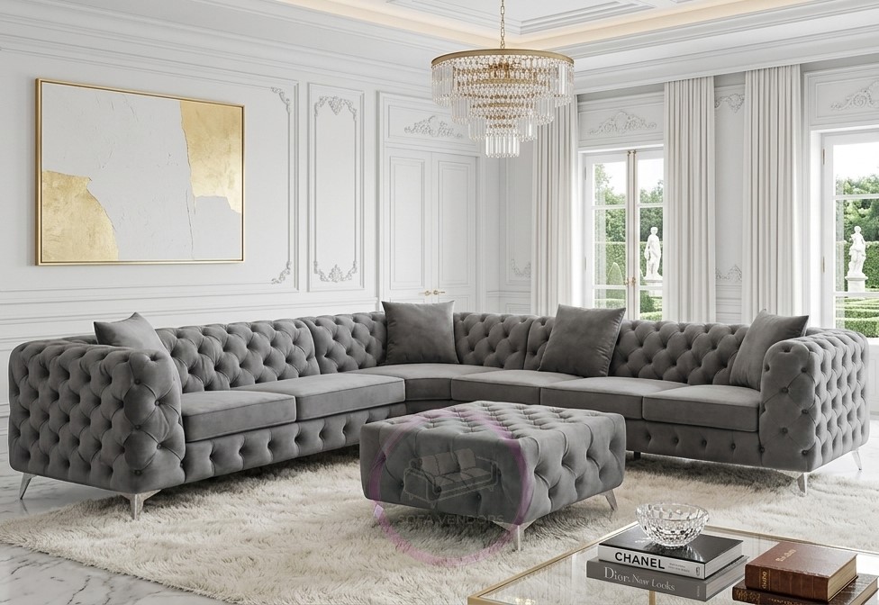 Mercer chesterfield Mercer Chesterfield Luxury Sofa | 2 Seater - 3 Seater, Corner Sofa Options - Image 1